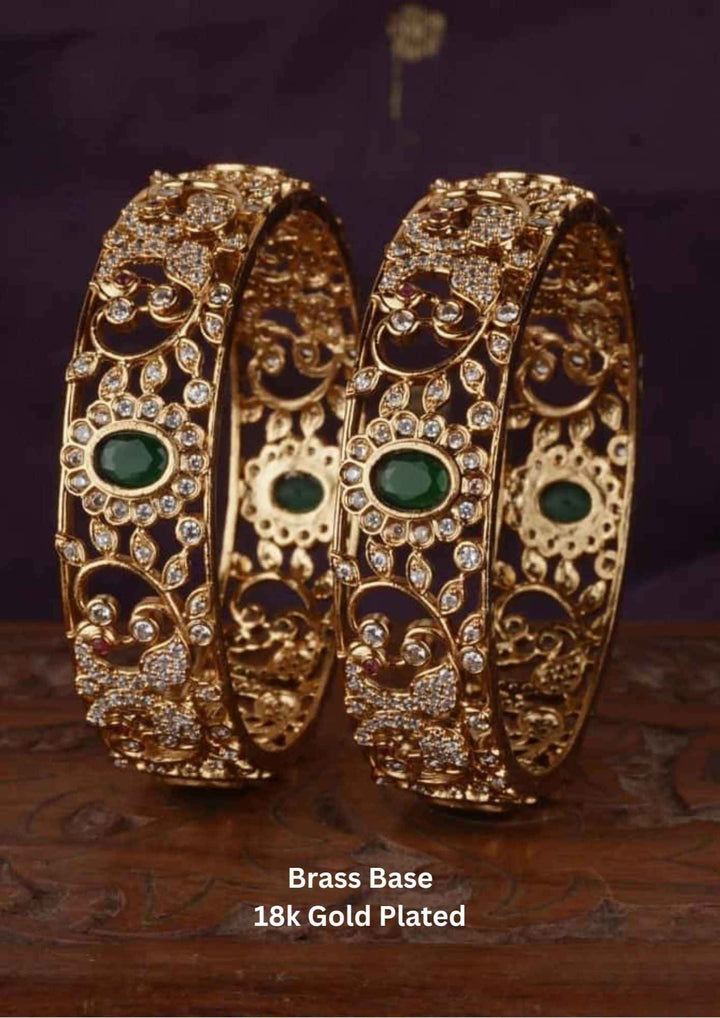  Emerable Gold Plated Bangles