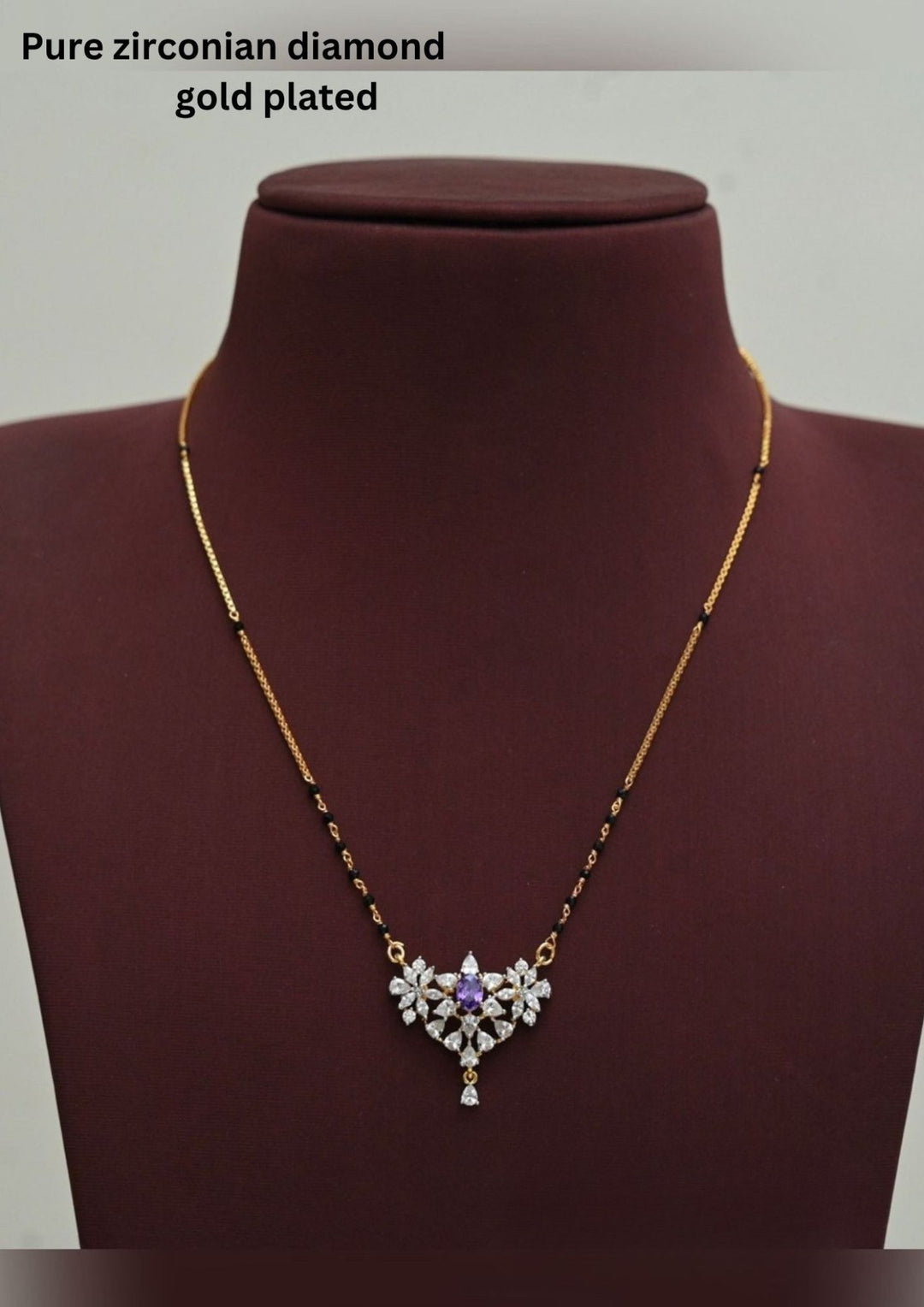 Gold Plated Floral Mnagalsutra