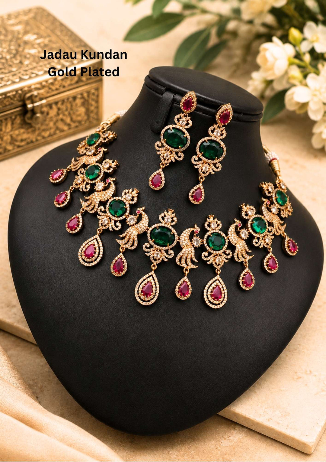 Size: Bangle sizes mentioned are based on inner diameters. Material- We only deal in authentic Jadau Kundan, Victorian and American Diamond pieces on precious stones with real beadwork Packaging: You will receive this jewelry in a Allthatsdesi Handcrafted box. As this is a handmade product it is very rare to create identical items.