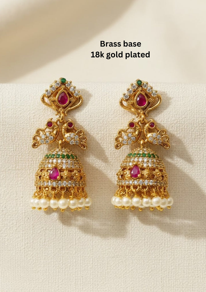 Gemstones Jhumkas