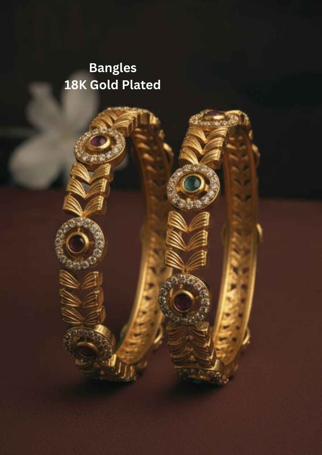 Gold-plated bangles Kemp