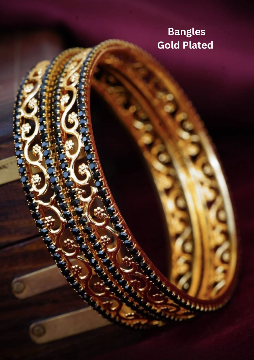 Gold-plated bangles set 2