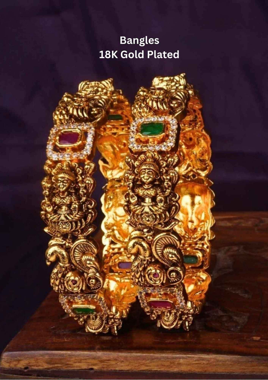 Lakshmi bangles gold plated 