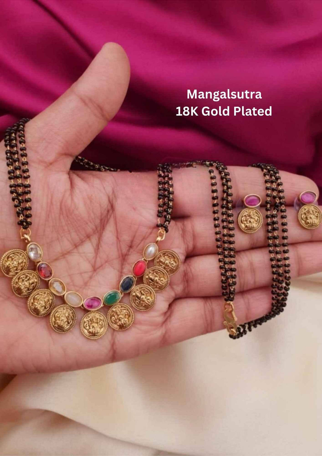 Mangalsutra with gold plating Kasula 