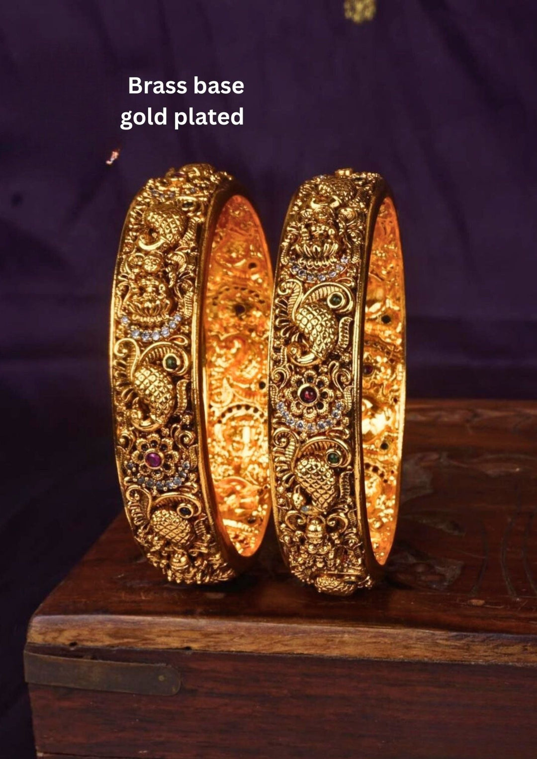 Gold Plated Lakshmi Devi Bangles 