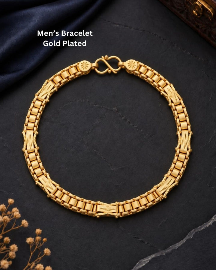 Stylish gold plated men&