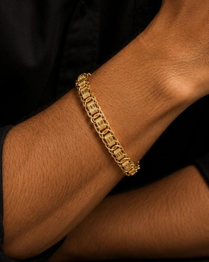 Stylish gold plated men&