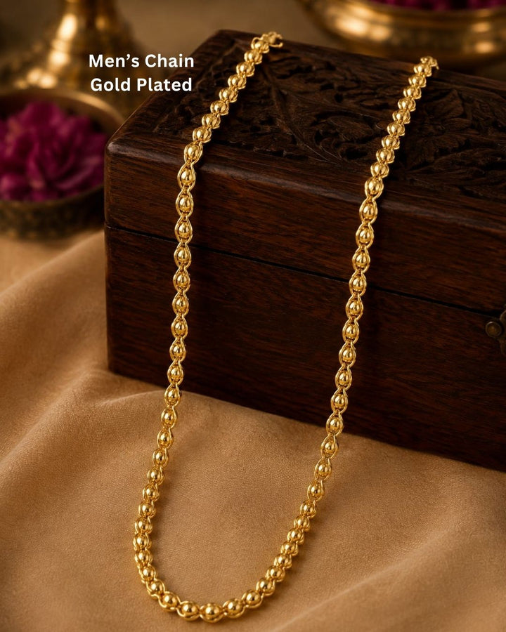 Stylish gold plated men&
