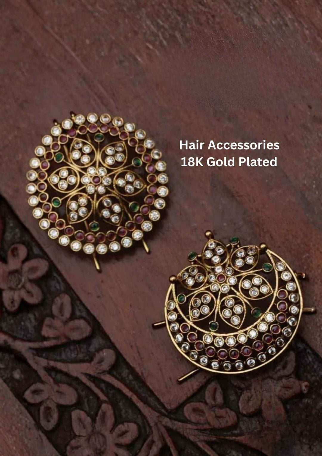 18K gold-plated hair accessories 