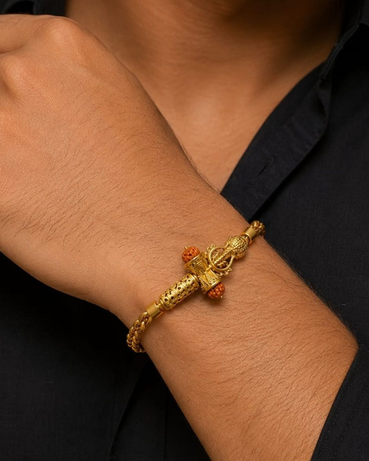Stylish gold plated men&