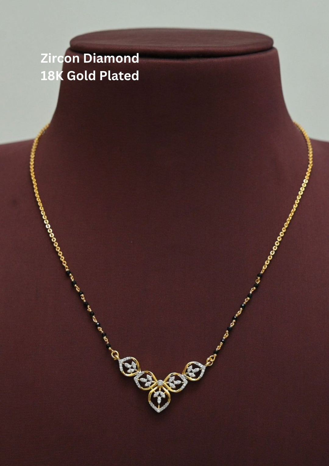 Gold Plated Zircoin Diamond  celebrity inspired mangalsutra ideal for dailywear ,partywear, modern wear  suits well for newly married 