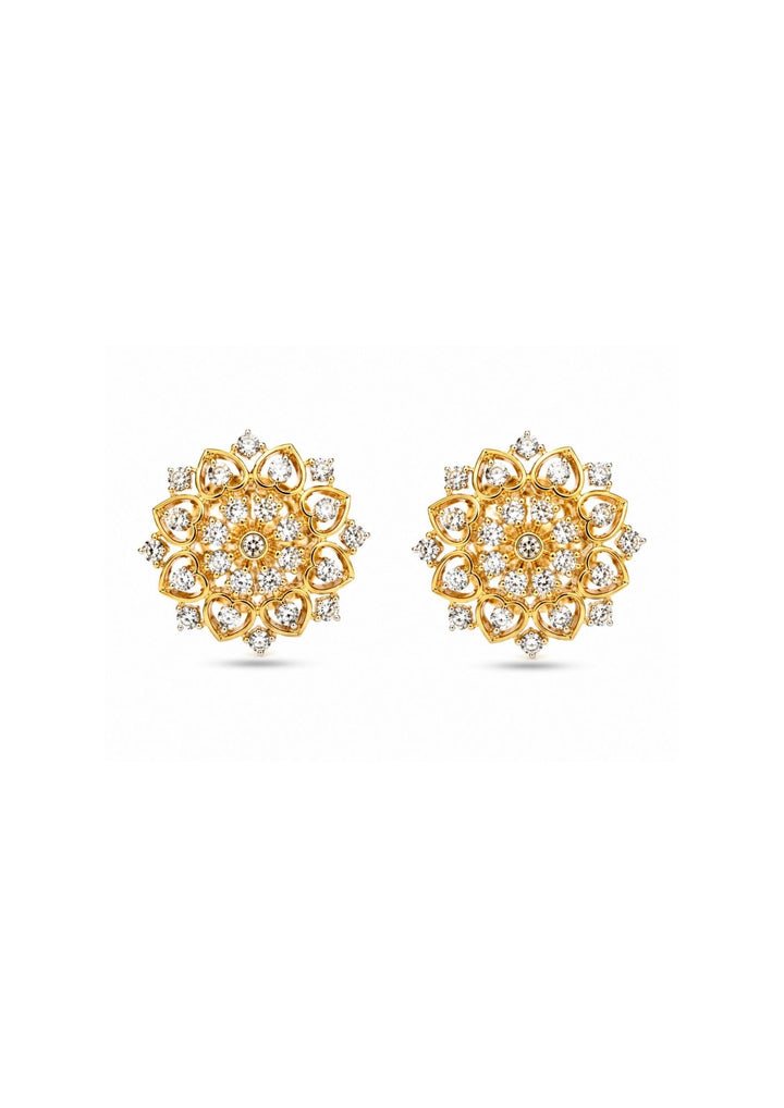  heart shape studs with shine and good looking and shows in white background and used for dailyware ,  functional , festivals and giffting