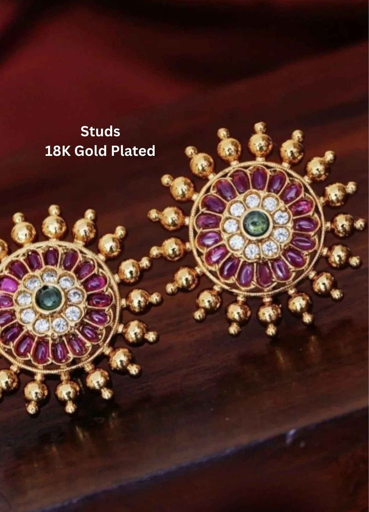 Gold plated KempChakra Studs