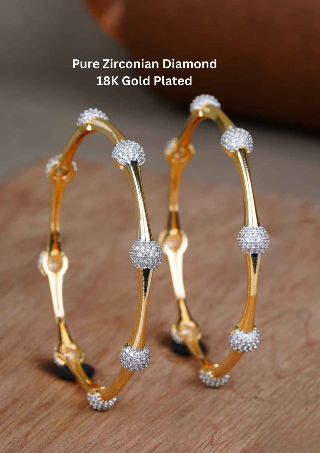 pure zirconian diamond bangles ideal for daily wear and party wear 