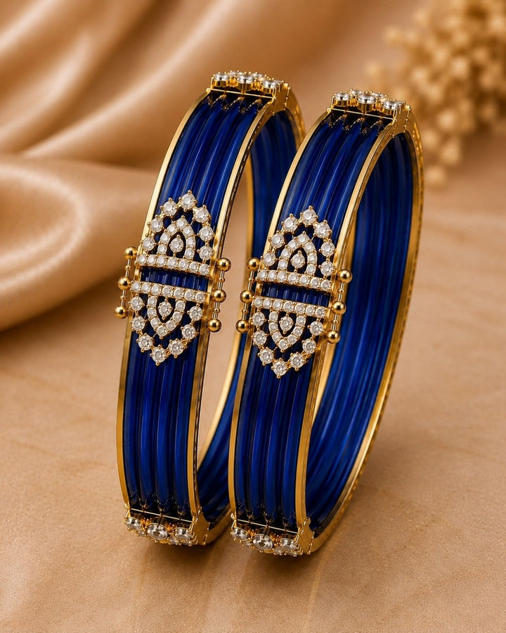 Beautiful diamond finish changeable bangles in red, featuring elegant gold detailing and sparkling stone work. Available in multiple colors, perfect for festive occasions, traditional outfits, daily wear, and gifting.