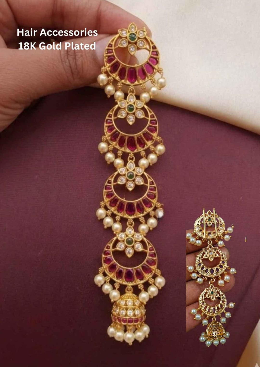 Jadau Kundan Hair Accessories