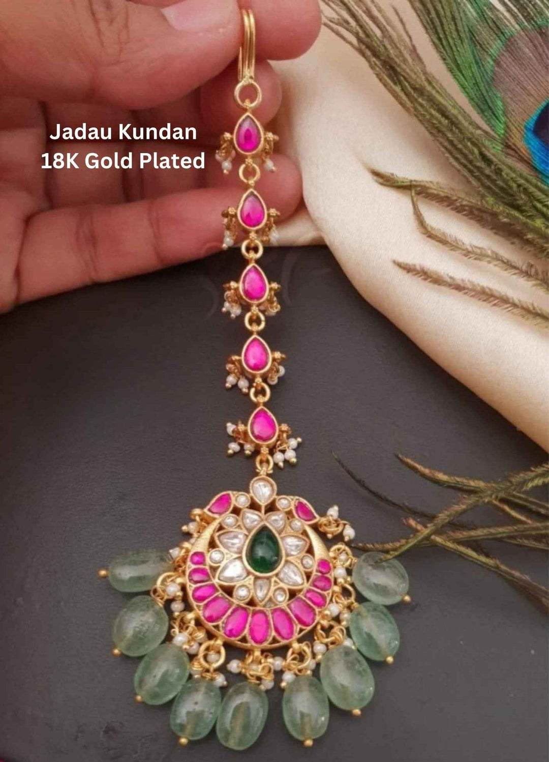 Jadau Kundan Gold Plated Mangtikka 
