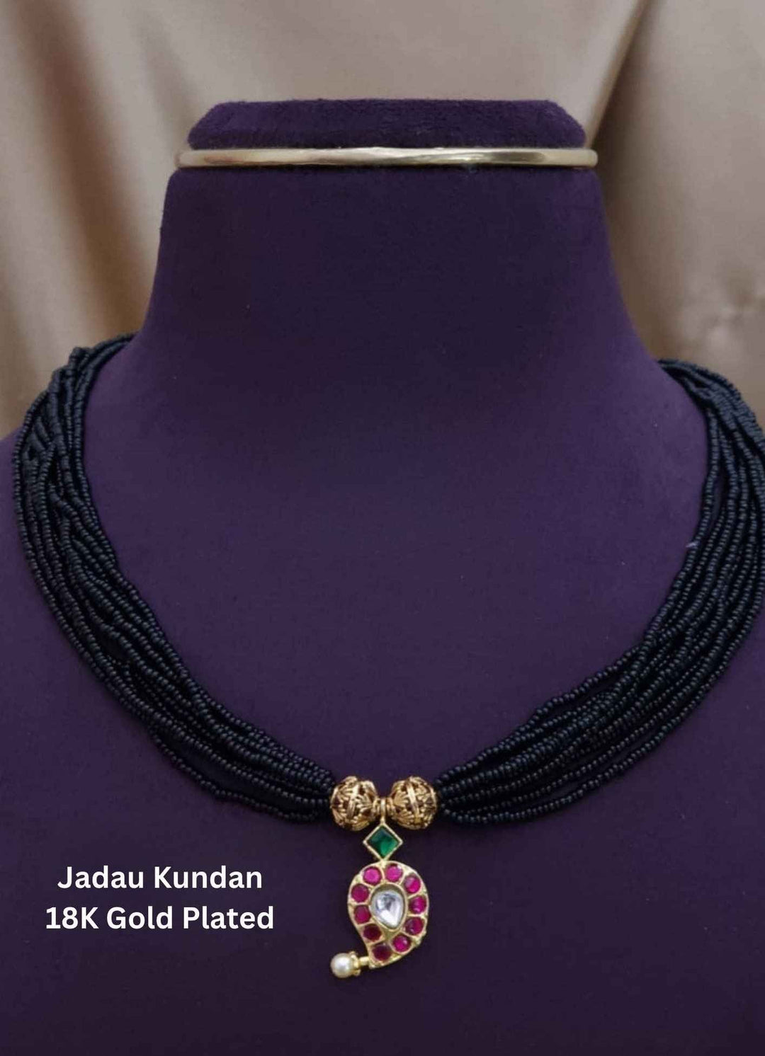 Jadau Kundan Gold Plated Mangalsutra
