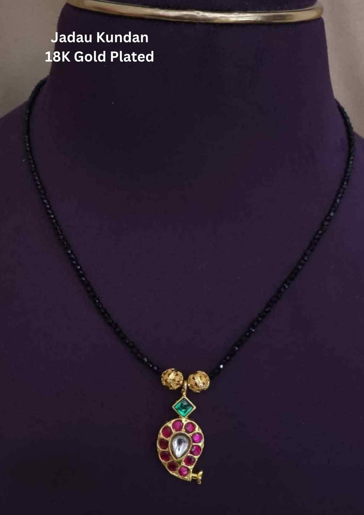 Jadau Kundan Gold Plated Mango Mangalsutra
