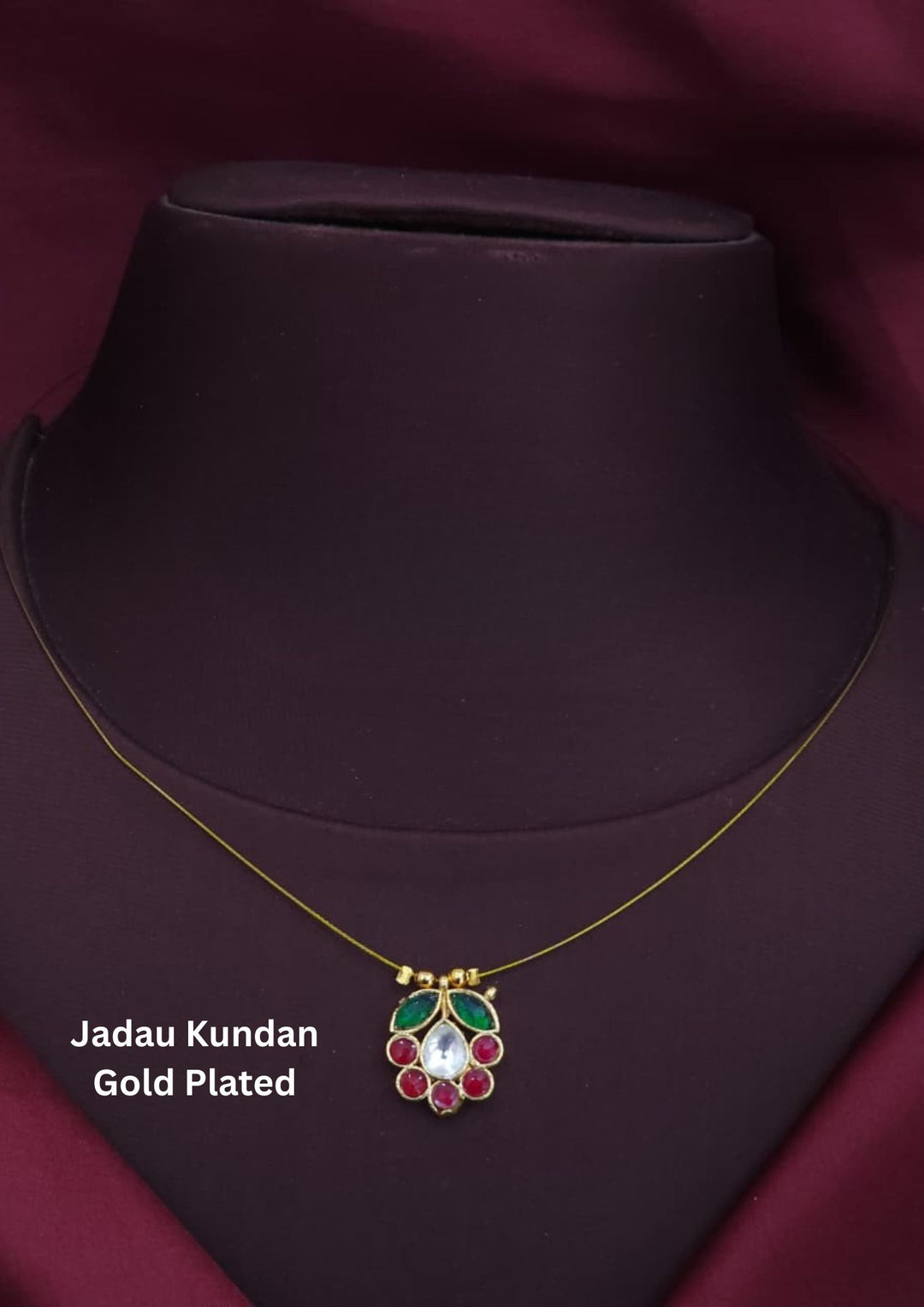 Jadau kundan Invisible Necklace