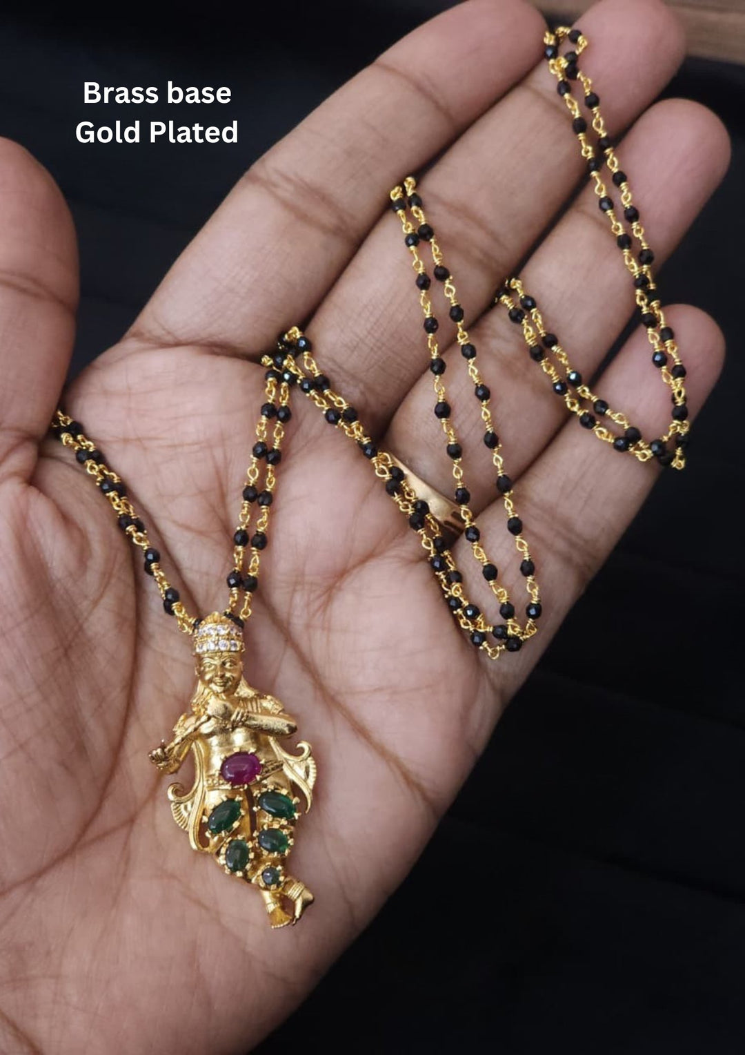 Gold Plated Krishna Mangalsutra