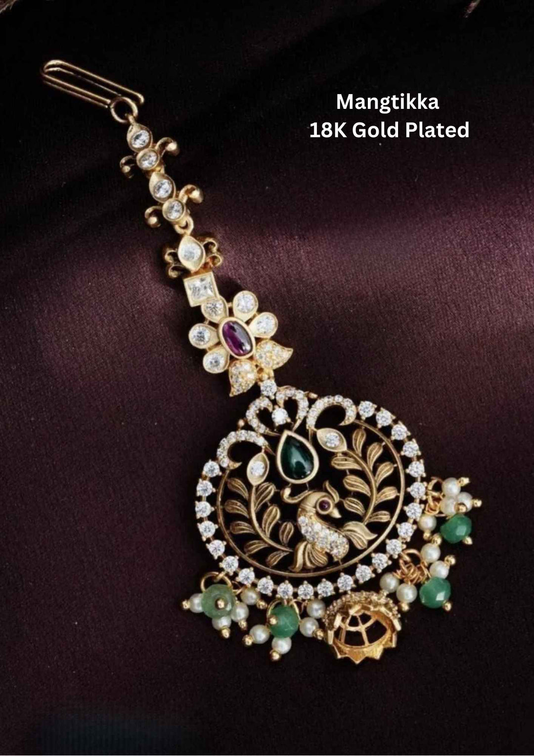 Kundan Gold Plated Beads Mangtikka
