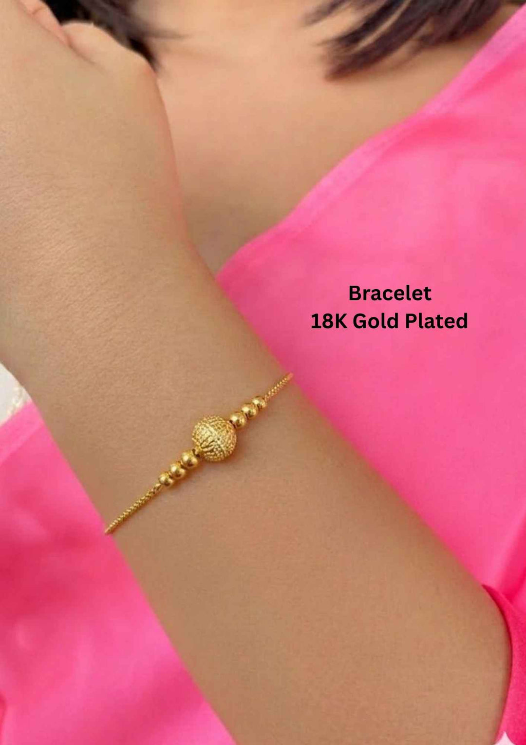 Kundan Gold Plated Ball Shape Bracelet