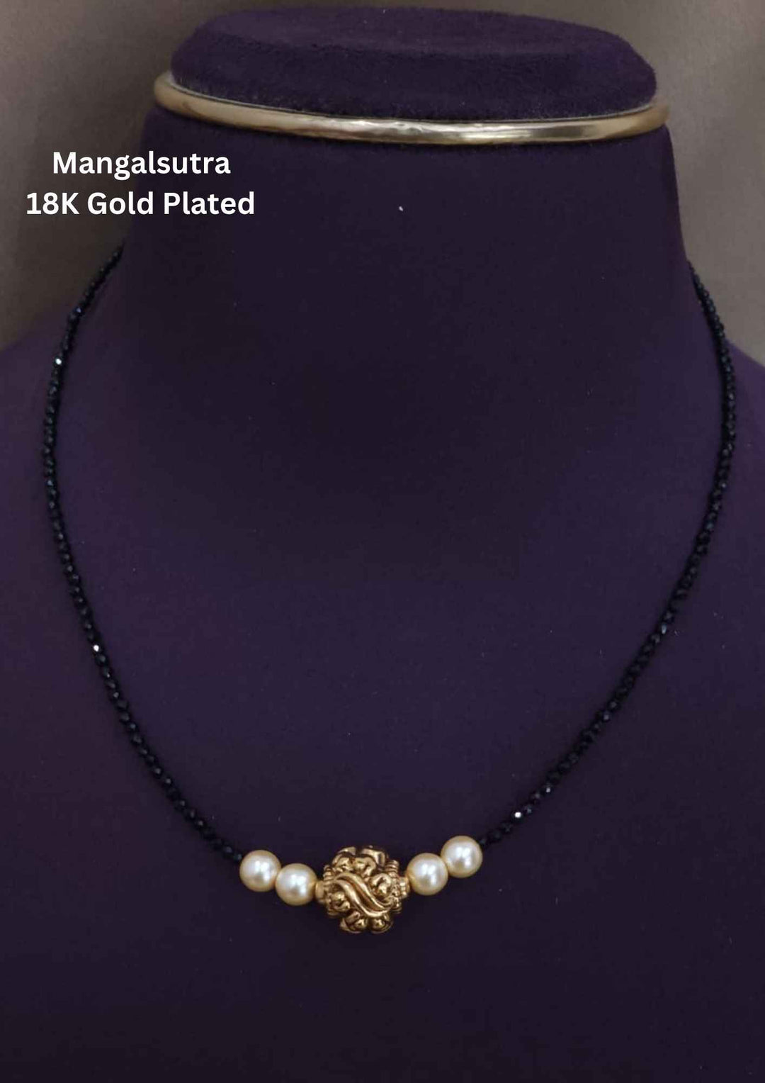Kundan Gold Plated Ball Shape Mangalsutra 