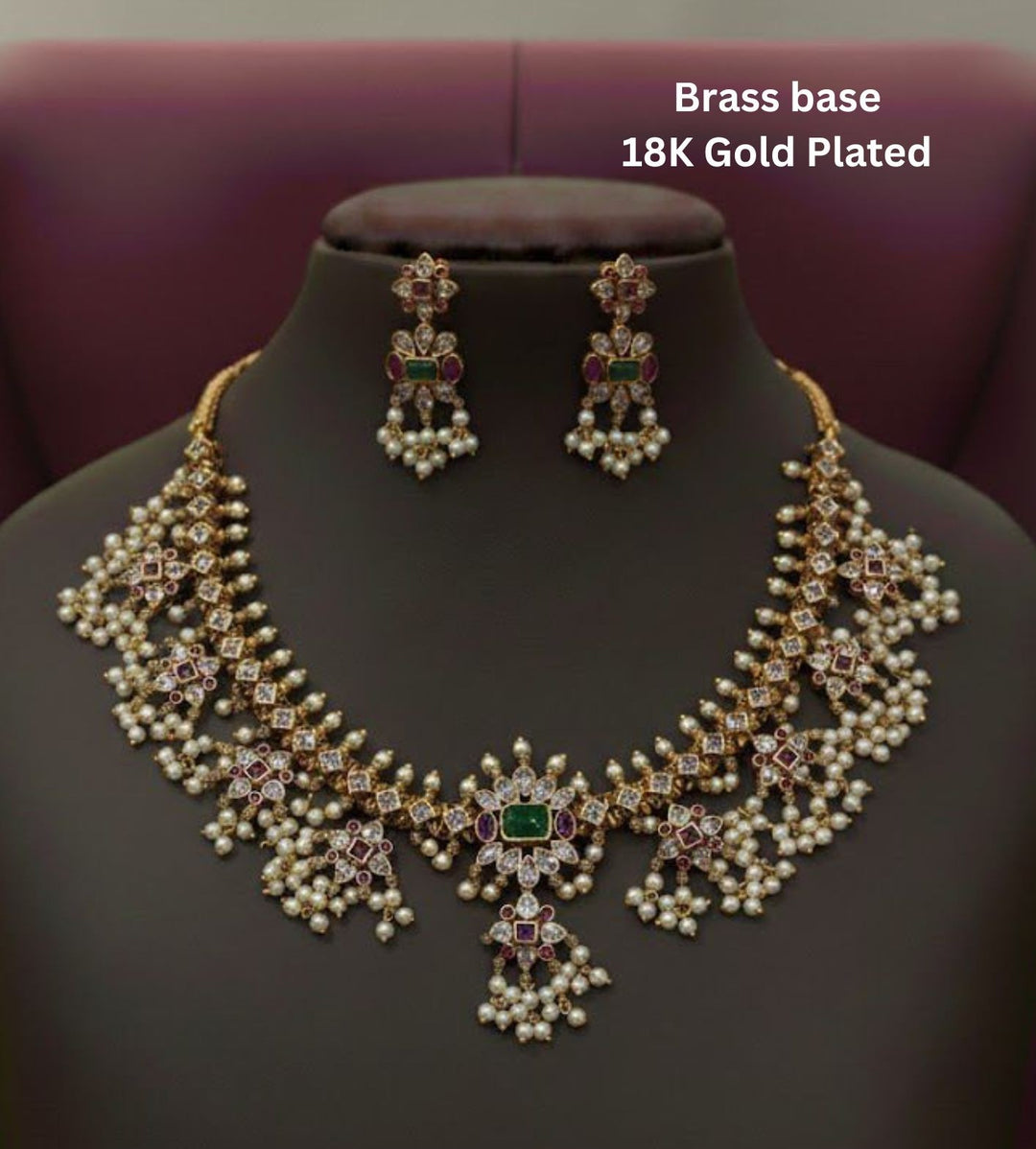  Guttapusalu Necklace With Earrings 