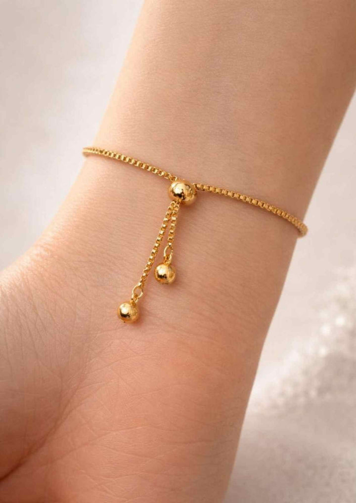 Kundan Gold Plated Heart Shape Bracelet Back side Pic