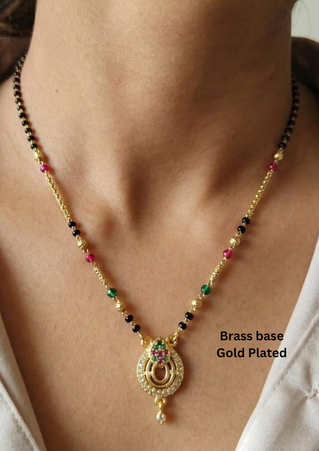 Kundan Gold Plated Kemp Mangalsutra