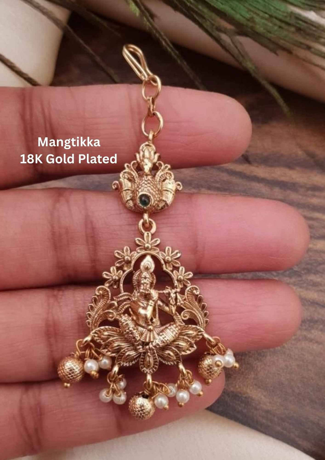Gold-plated Mangtikka 