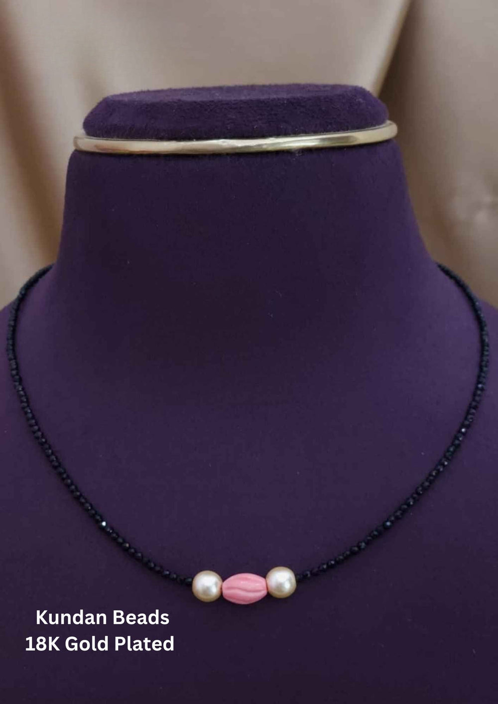 Kundan Gold Plated beaded Mangalsutra