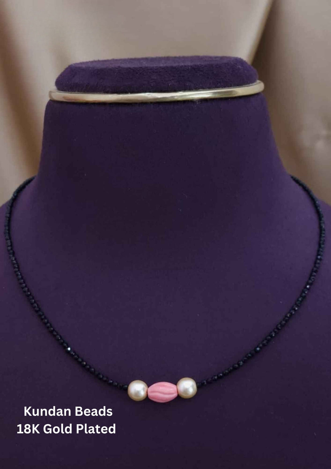 Kundan Gold Plated beaded Mangalsutra