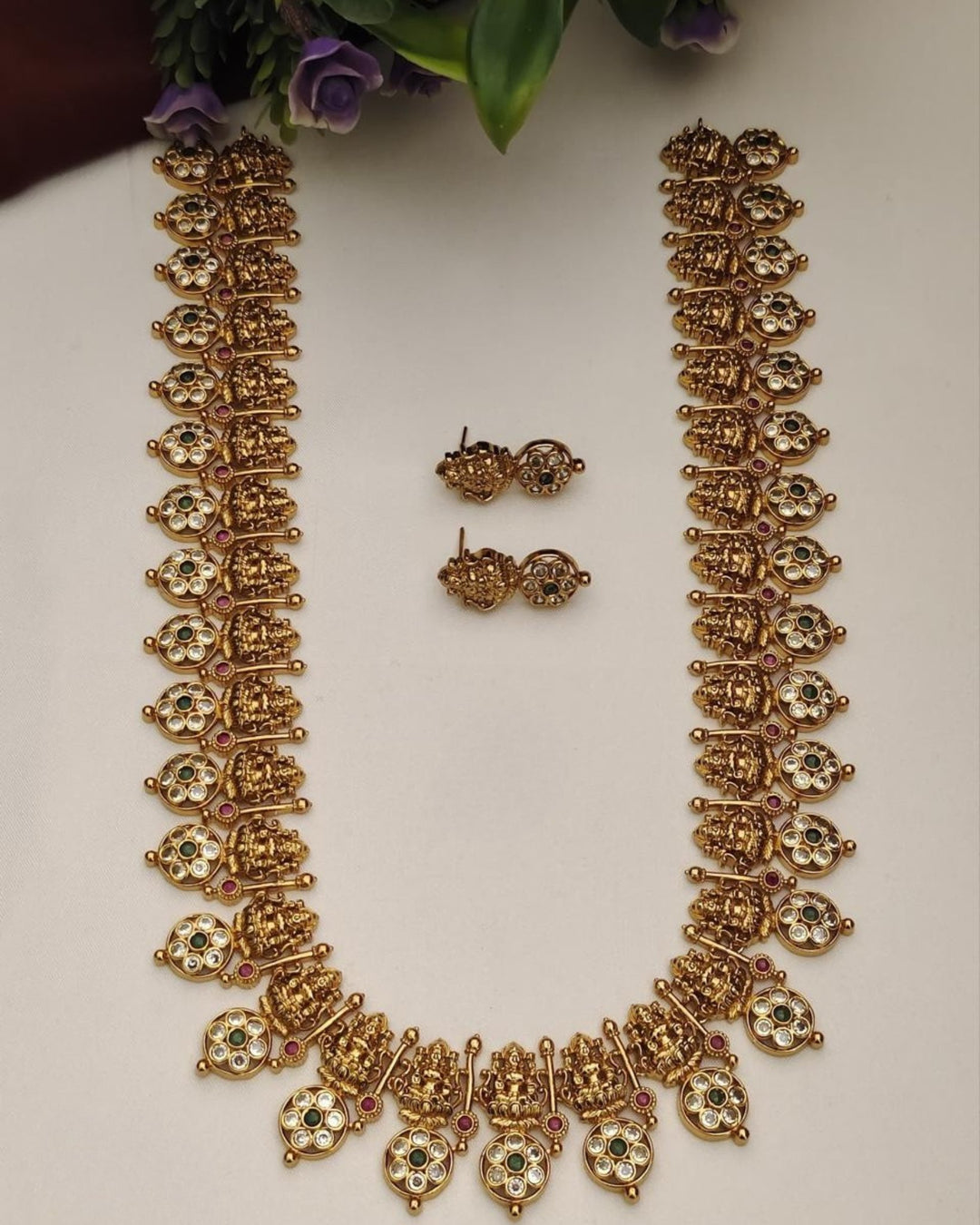 Gold Plated Lakshmi haram