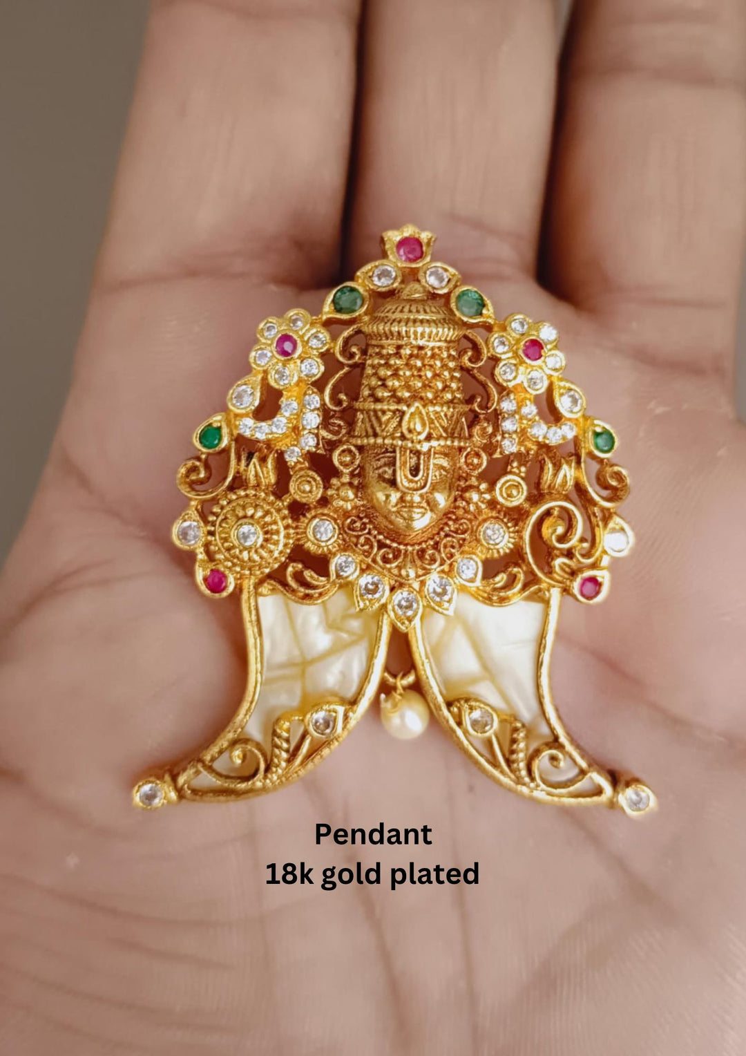 Kundan Temple Balaji Pendant