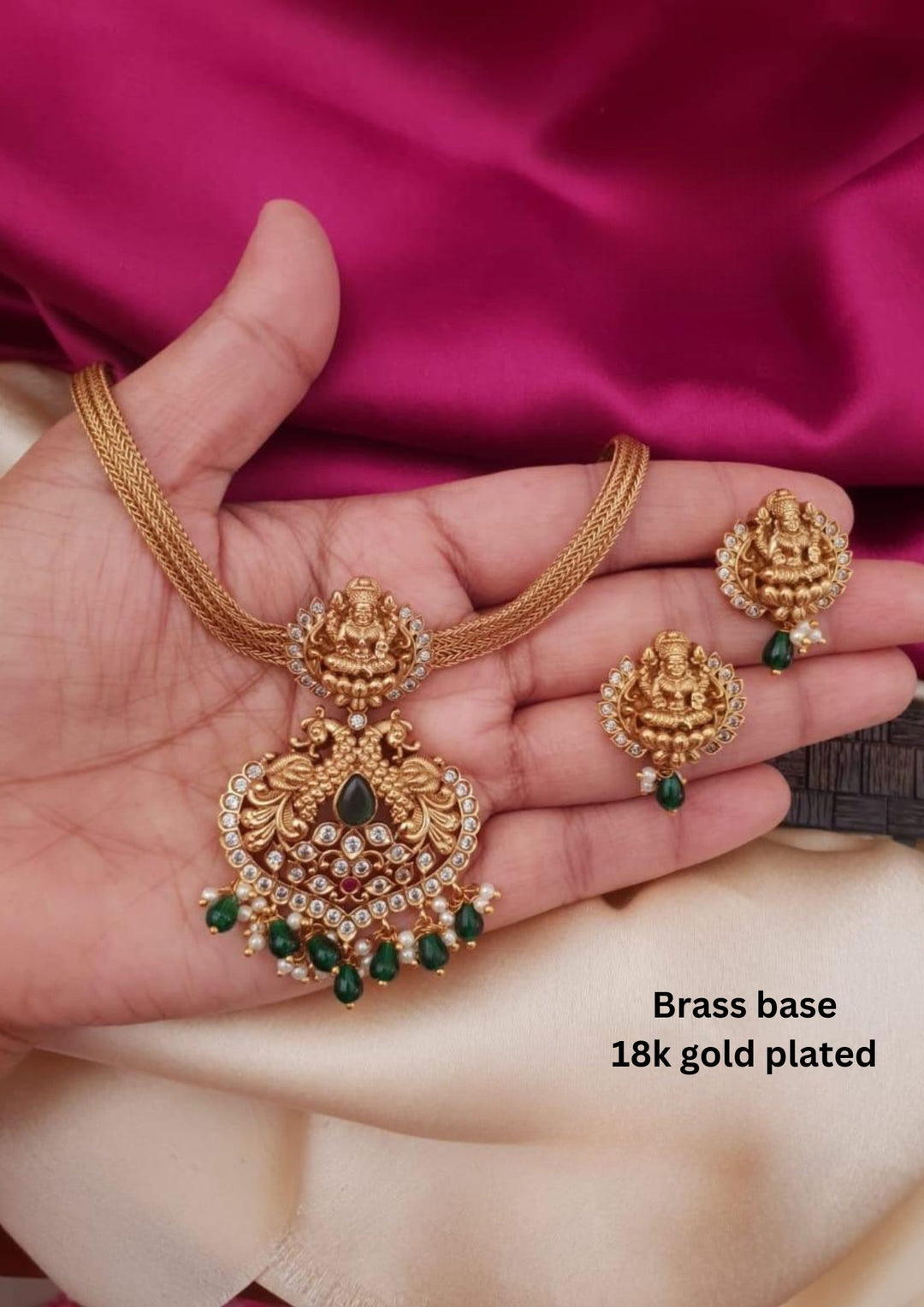 Gold Plated lakshmi choker