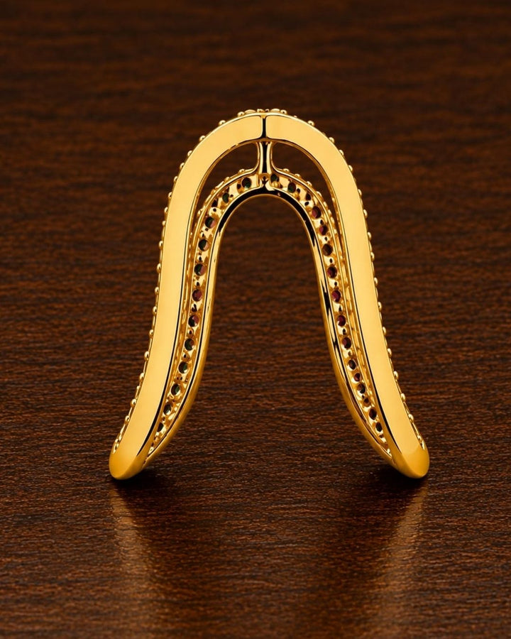 Gold Plated U-Shaped Rings