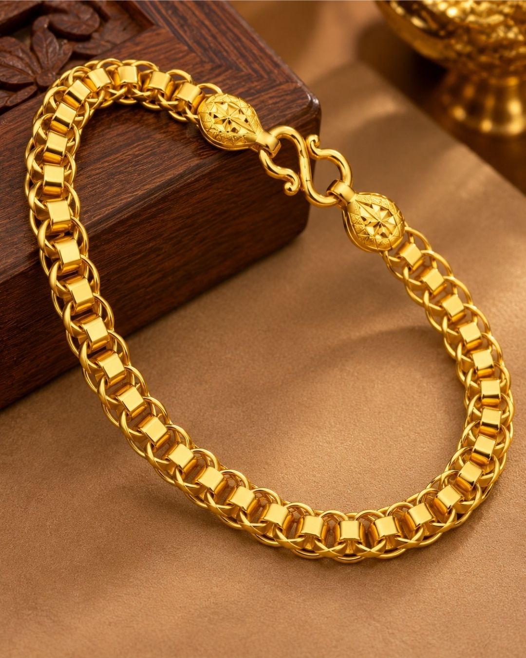 Gold Plated Rolo Link Bracelet