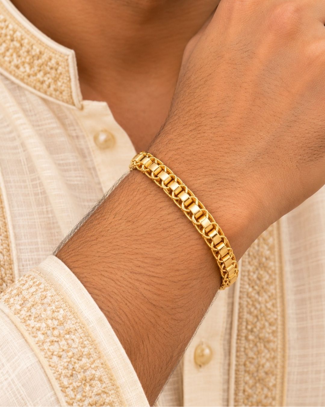 Gold Plated Rolo Link Bracelet