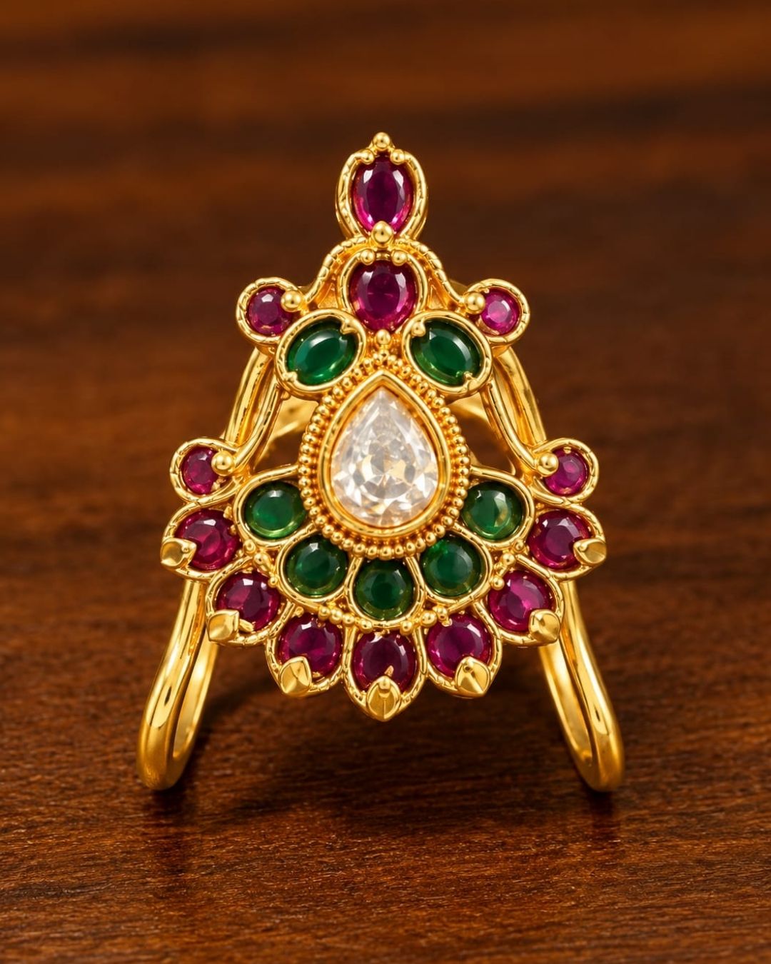 Gold Plated Adjustable Finger Ring
