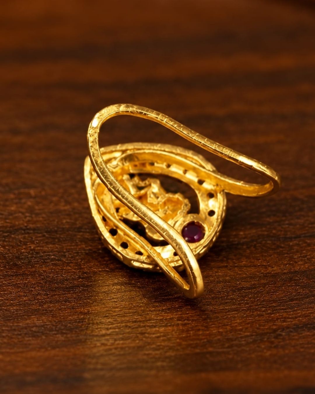 Gold Plated Adjustable Finger Ring