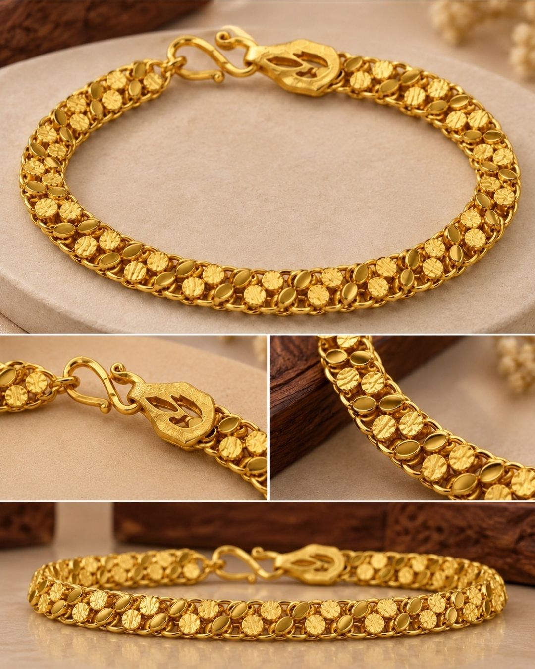Gold Plated Coin Link Chain