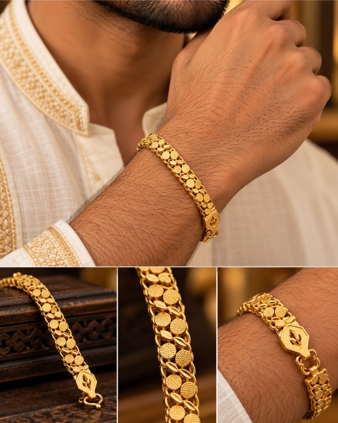 Gold Plated Coin Link Chain
