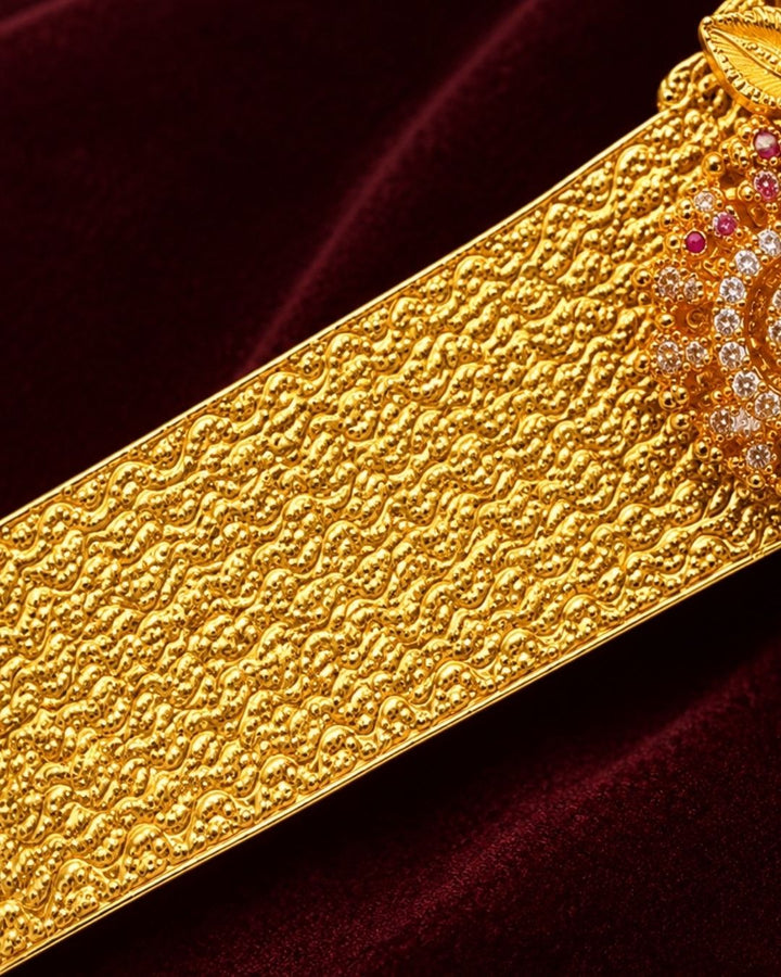 Jadau Kundan Gold Plated Adult Hipbelt (Vaddanam)