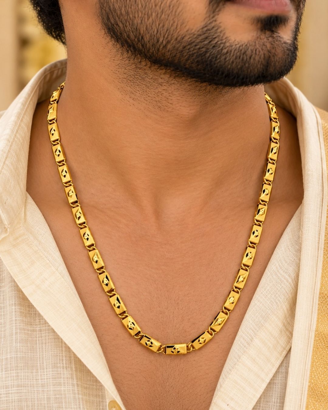Gold Plated Elegant Men’s Chain
