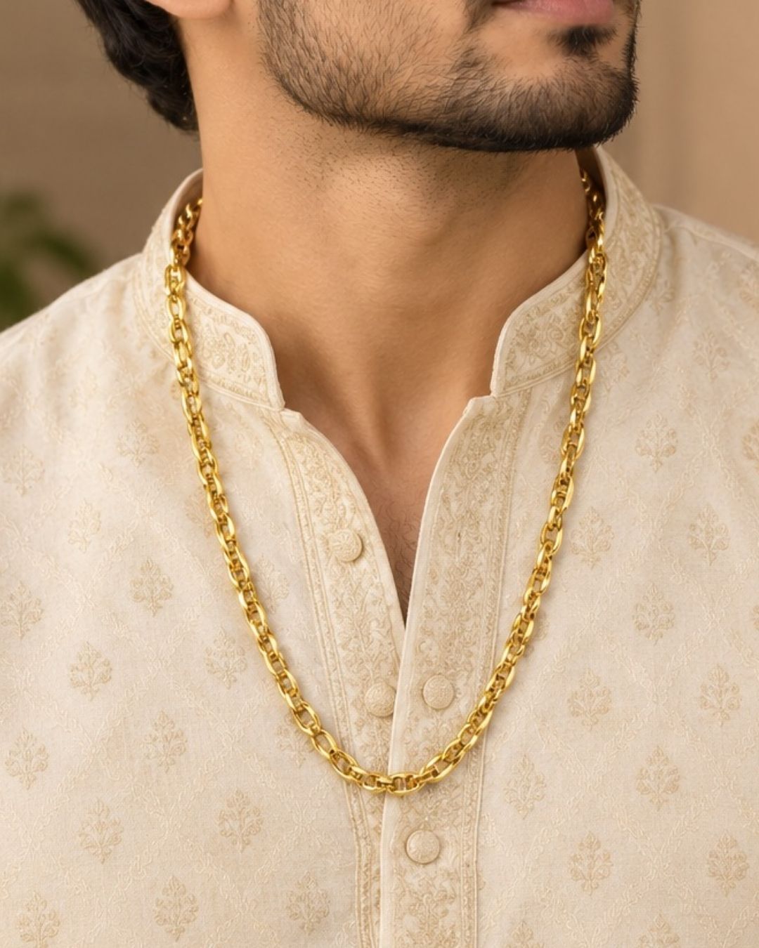 Gold Plated Premium Designer Chain for Men