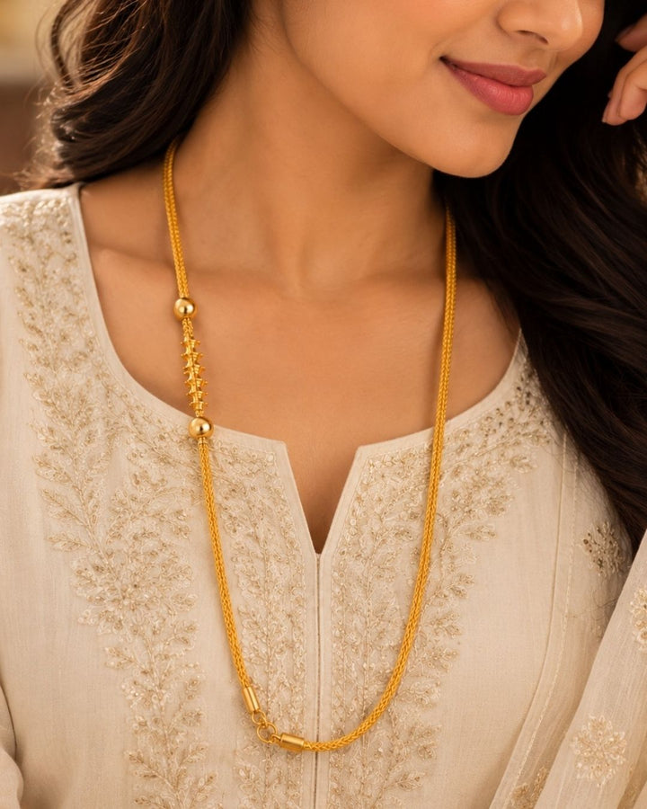 18K Gold Plated Wedding Thaali Chain