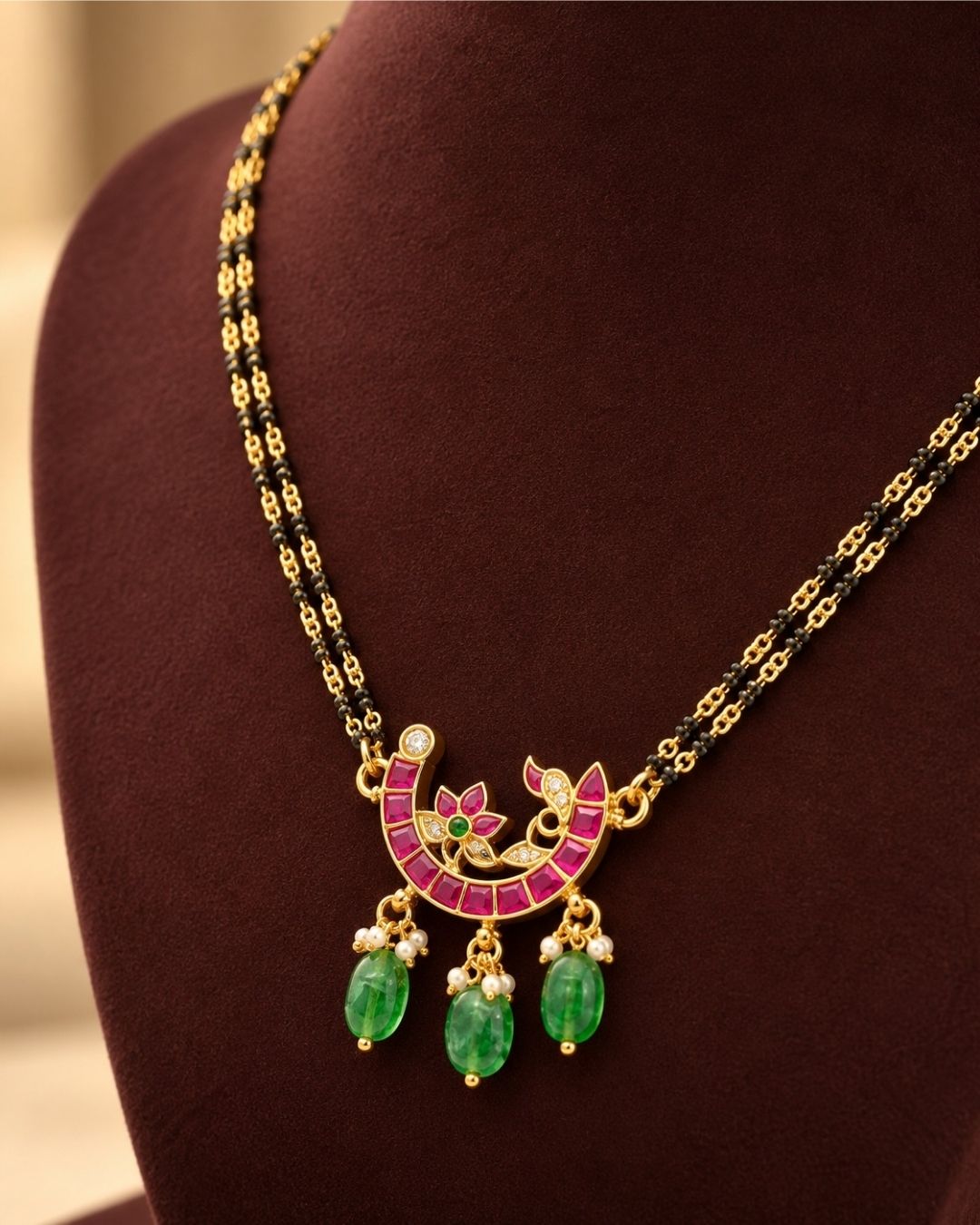 Jadau Kundan Gold Plated Mangalsutra