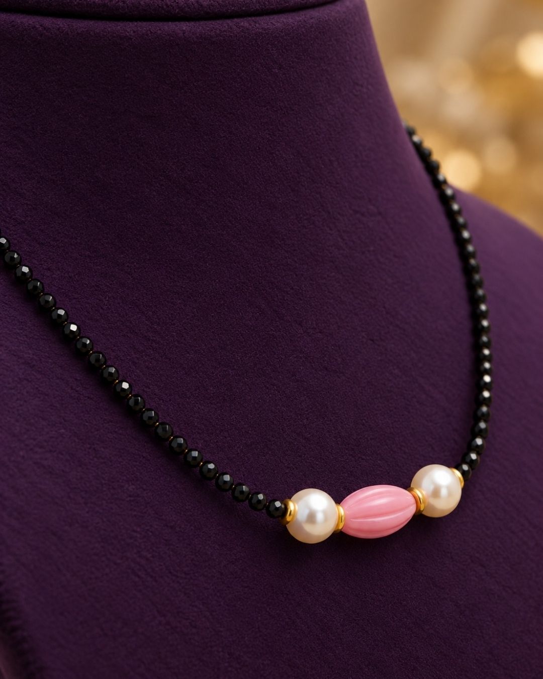 Kundan Gold Plated beaded Mangalsutra